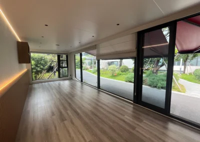 WA90 prefab capsule house bedroom interior design